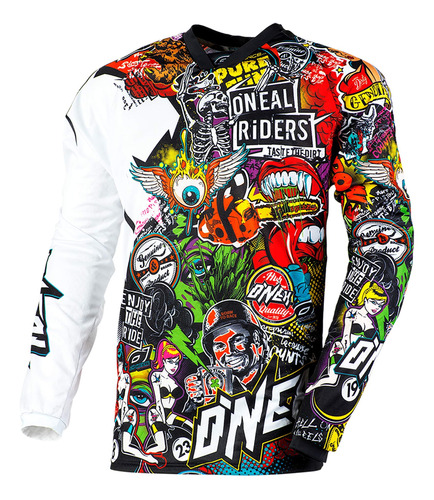 Camiseta Para Hombre Oneal Mayhem Crank, Motorcross-motocic.