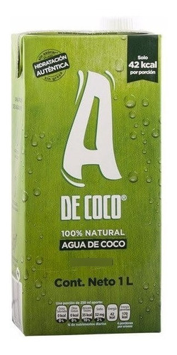 Oferta!! Agua De Coco. 1 Litro. 100% Pura Y Organica