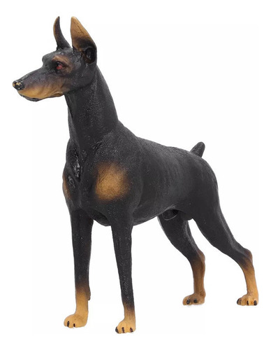 Q Perro Miniatura Coleccionable Doberman Pinscher Negro