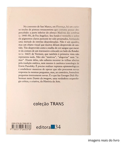 Diante Da Imagem (editora 34) De Georges Didi-huberman