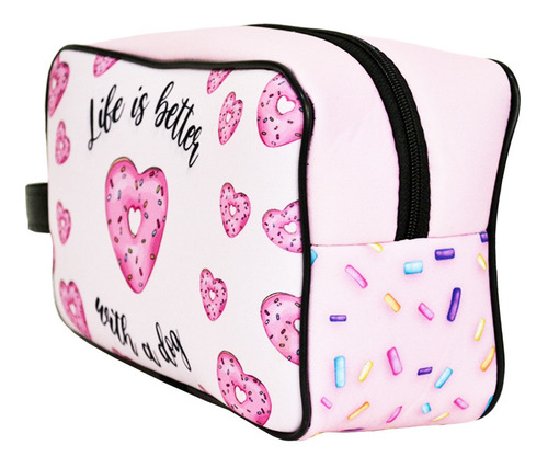 Imagen 3 de 5 de Neceser Organizador Cosmeticos Sweet Bulldog Frances