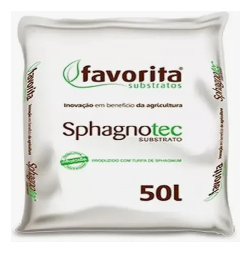Substrato 50/50 Turfa Sphagnum+ Perlita Sphagnotec 50 Litros