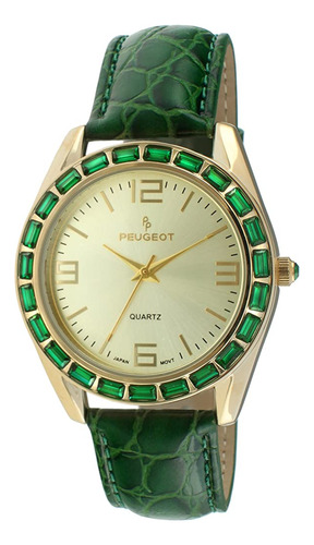 Peugeot Women Crystal Accented Round Watch - Estilo Novio Co