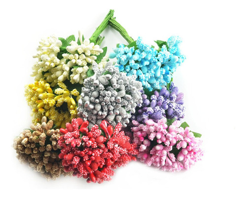 Manojo De Flores Artificiales, Ramo De Novia, 6 Cabezas,