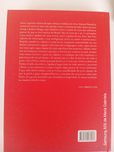 Livro Manuel Bandeira: Crônicas Inéditas 2. De 1930 - 1944