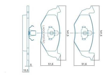 Pastilla Freno Vw Gol G5 Saveiro Gen 5 Del Gr Frenos