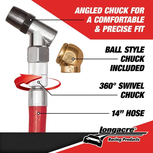 Medidor De Presión De Neumáticos Longacre 50417 0-60 Psi Ana