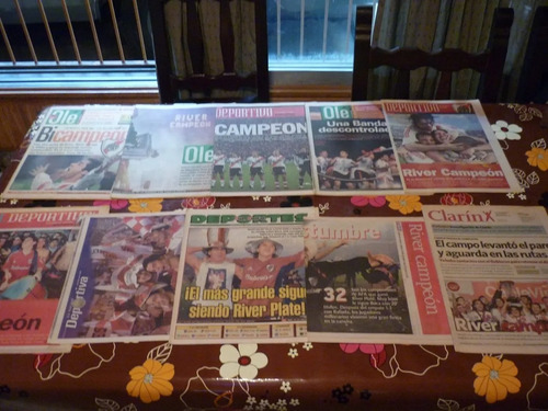 Lote 48 Diarios Campeonatos River Millonario Ramon Díaz (Usado)