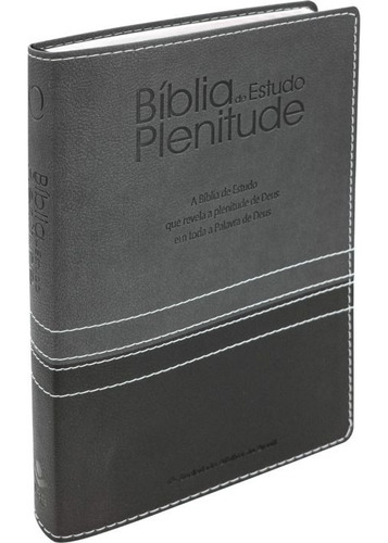 Bíblia Sagrada De Estudo Plenitude Almeida Revista E Atualizada Ra Com Índice Lateral E Capa Plástica