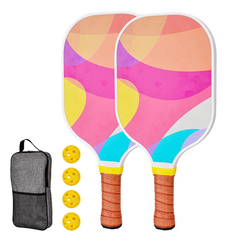 Raqueta De Pickleball Con 2 Raquetas, 4 Bolas, Estilo S