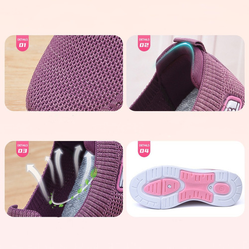 Sapatos Tênis Feminino Sem Cadarço Calçado Ortopédico
