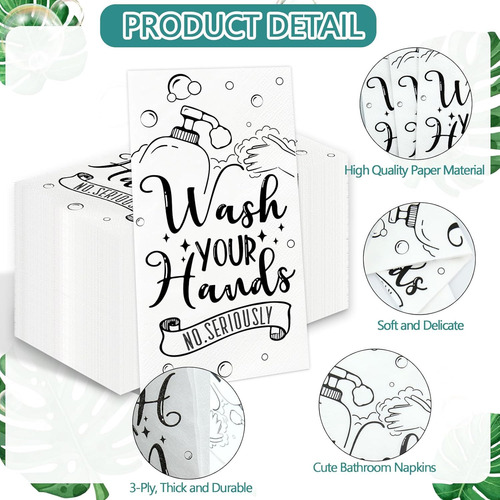100 Toallas De Mano Desechables Para Baño, Toallas De Papel
