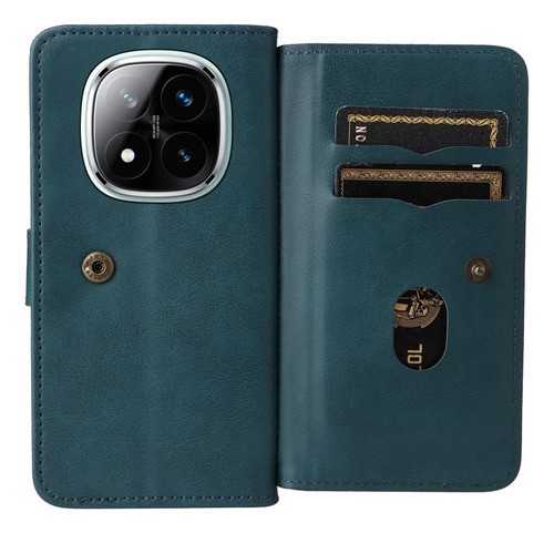Funda Tipo Billetera Multifuncional Para Redmi Note 14 Pro+