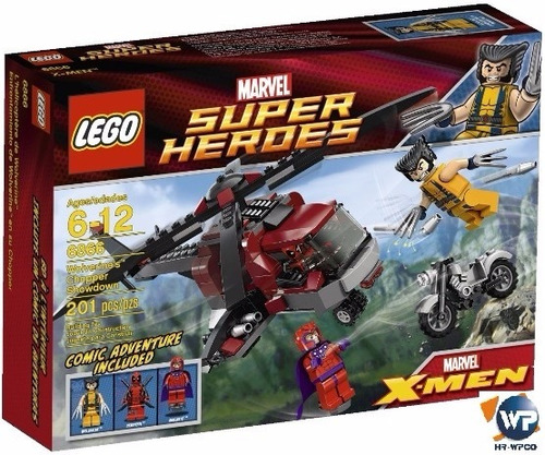 Juguete Lego Marvel Wolverine's Chopper Showdown 6866 Nuevo