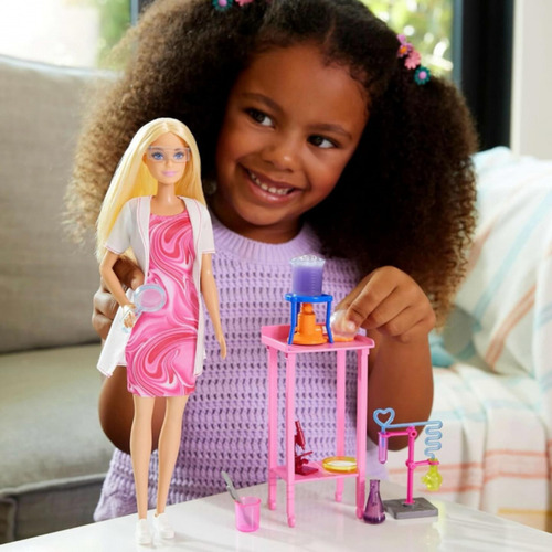 Boneca Barbie Profissões Cientista Experiência Mattel Jcr70