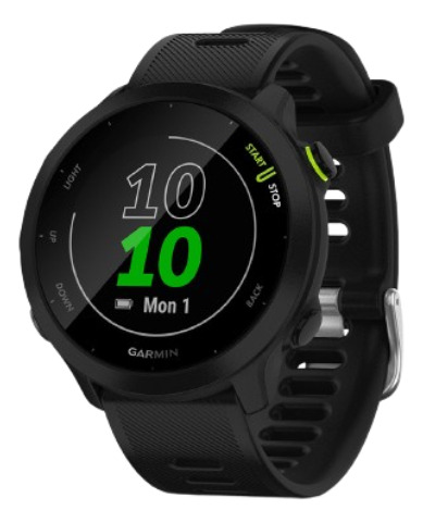 Reloj 0100256200 Forerunner 55 Negro Garmin Black Milanese Black Negro