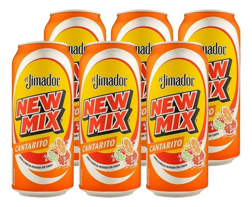 Pack De 6 Latas Bebida New Mix Cantarito 350ml