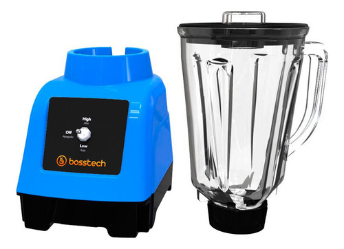 Licuadora Bosstech BS-75-G-B2-BL 2 L con vaso de vidrio