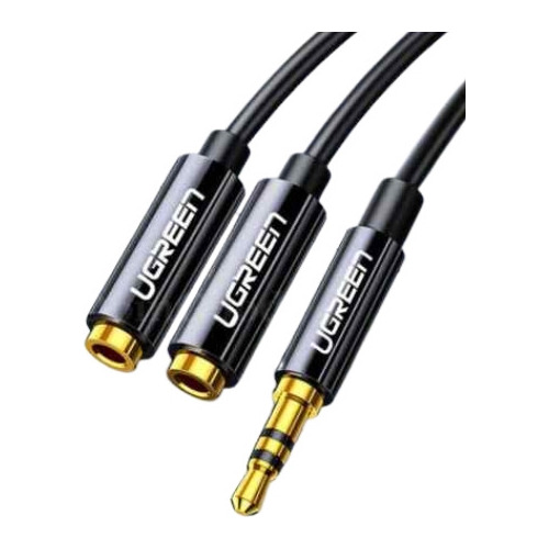 Cable Auxiliar Audio 3.5mm A Micrófono Dos Audífonos Mic