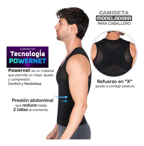 Camiseta Faja Para Hombre Control Fitnet