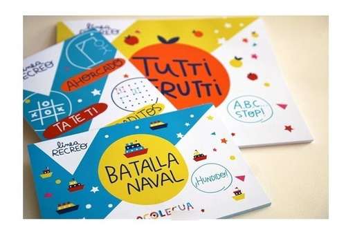 Tutti Frutti Batalla Naval Ahorcado Ta Te Ti Juegos En Papel