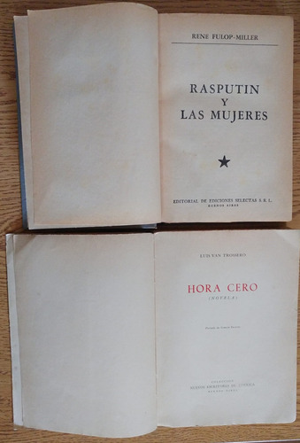 5 Libros Rasputin Y Sus Mujeres Fulop Miller Noche Eterna (Usado)