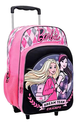 Mochila Barbie Dream Team Champs 16 Pulgadas Con Carro