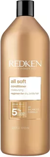 Acondicionador Redken All Soft De Aceite De Argán 1 Litro