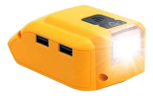 Adaptador Usb E Lanterna Led Para Bateria Dcb090 Dewalt
