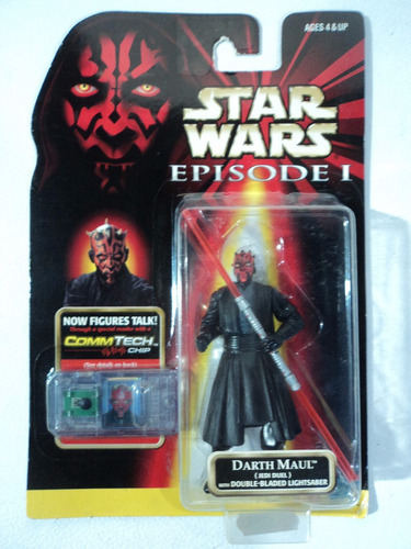 Star Wars Episodio 1 Comm Tech Darth Maul 1999 Duelo #2 (Usado)