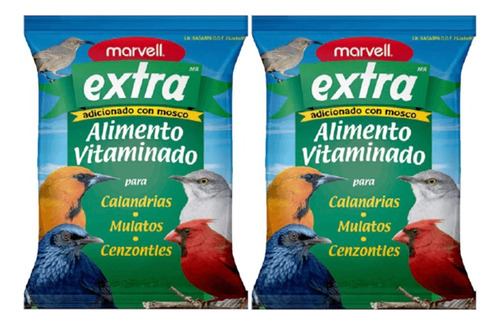 Alimento Extra 500g Para Cenzontles, Calandrias Etc 2 Pzas