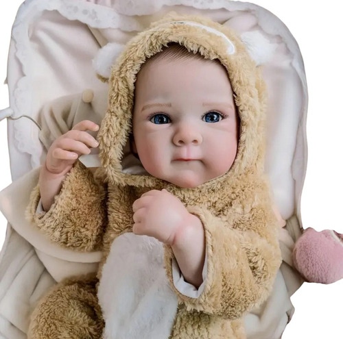 Bebé Reborn Original Vinilo Cuerpo Completo Betie Oso Doll