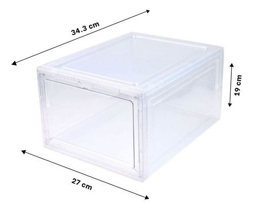 Caja Rectangular Para Calzado Transparente Ho34731 Y+agendit
