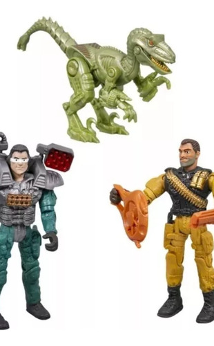 Set Muñecos Militares ,multiarticulados ,+ Lobo Robótico