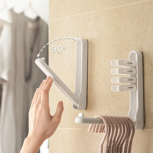 Colgador De Ropa Plegable, Montaje En Pared, Retráctil, Para