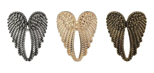 Anillos De Metal, Alas De Ángel, Alas Grandes En Forma De Co