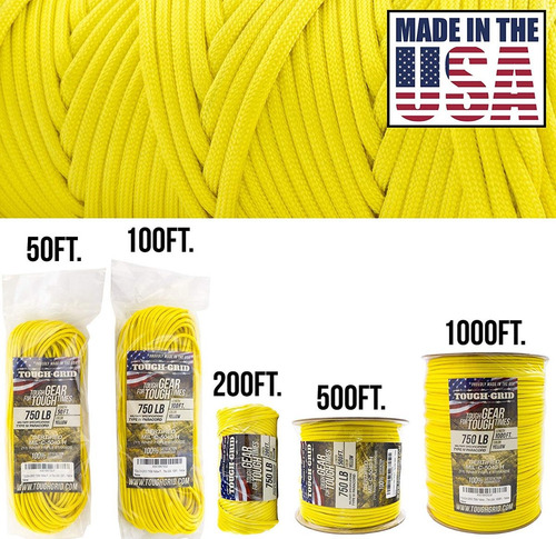 Imagen 3 de 10 de Cuerda Paracord De Nylon De 150 Mts Tough - Grid