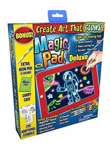 Tableta De Dibujo Ontel Bonus Magic Pad Deluxe Ilumina Led C