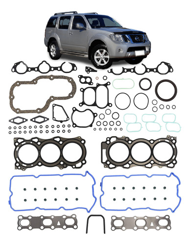 Empacaduras Motor D40 Frontier 2010 A 2014 Metal