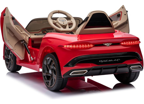 Vehículo P/niños Estilo Bentley Bacalar C/luces; 12 V; Rojo