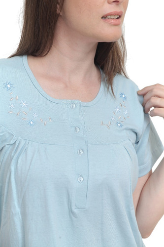 Imagen 5 de 5 de Camisón De Verano Manga Corta Talle Super Especial. 656