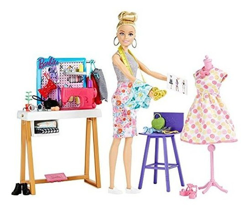  Barbie Fashion Designer Doll (12 Pulgadas) Y Studio, 25+ De