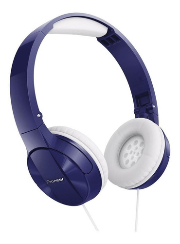 Imagen 1 de 3 de Auriculares Pioneer Vincha Over-ear Azul Se-mj503l Plegables