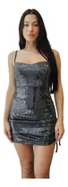 Comprar Vestido Shine Brilloso Cuerpo Ajustado Noche Fiesta Sexy