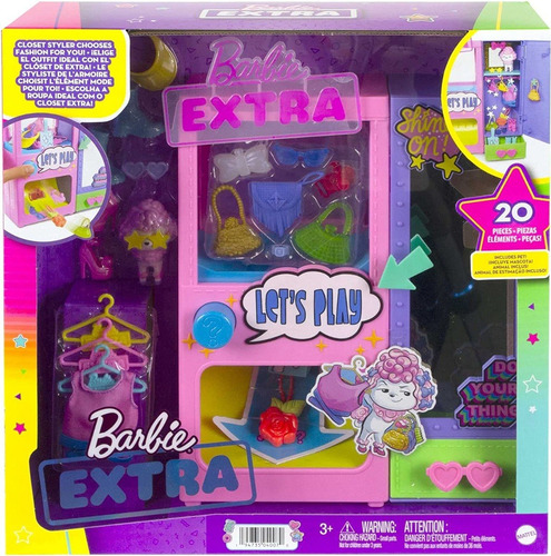 Barbie Extra Máquina Con Kit De Sorpresas 20 Accesorios