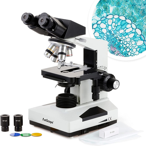 Microscopio Binocular Compuesto Amscope B490b 40x-2000x