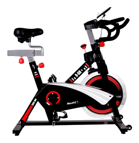 Bicicleta estática MoviFit R-GO+ para spinning color negro