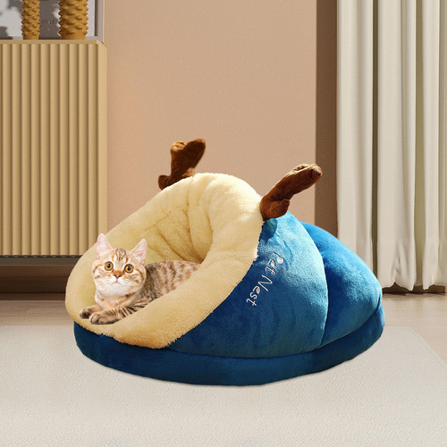 / Saco De Dormir Tipo Cueva Para Gatos, Cueva Excavadora De