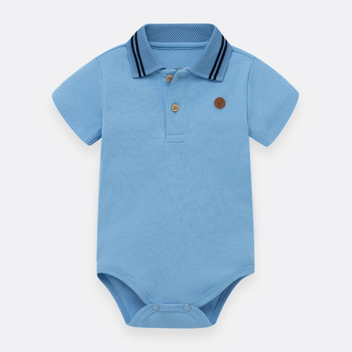 Body Polo Para Recién Nacido Niño Azul 6/9 Offcorss