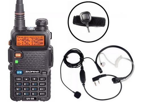 Rádio Ht Baofeng Dual Band Uv-5r 136-174/400-520 Laringofone
